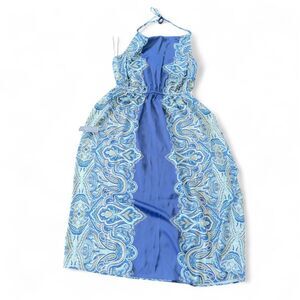 Lane Bryant Women's Sleek Satin Halter-Neck Maxi Dress Boho 18W NWT